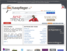 Tablet Screenshot of die-fusspfleger.ch